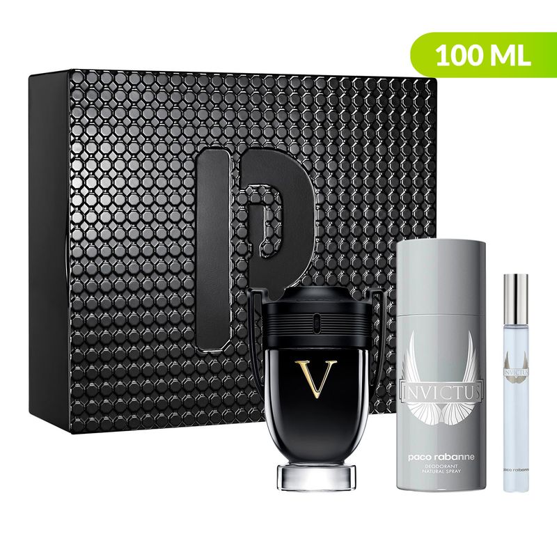 RABANNE - Set de Perfume Hombre Rabanne Incluye: Perfume 100 ml Desodorante + Perfume Travel Size