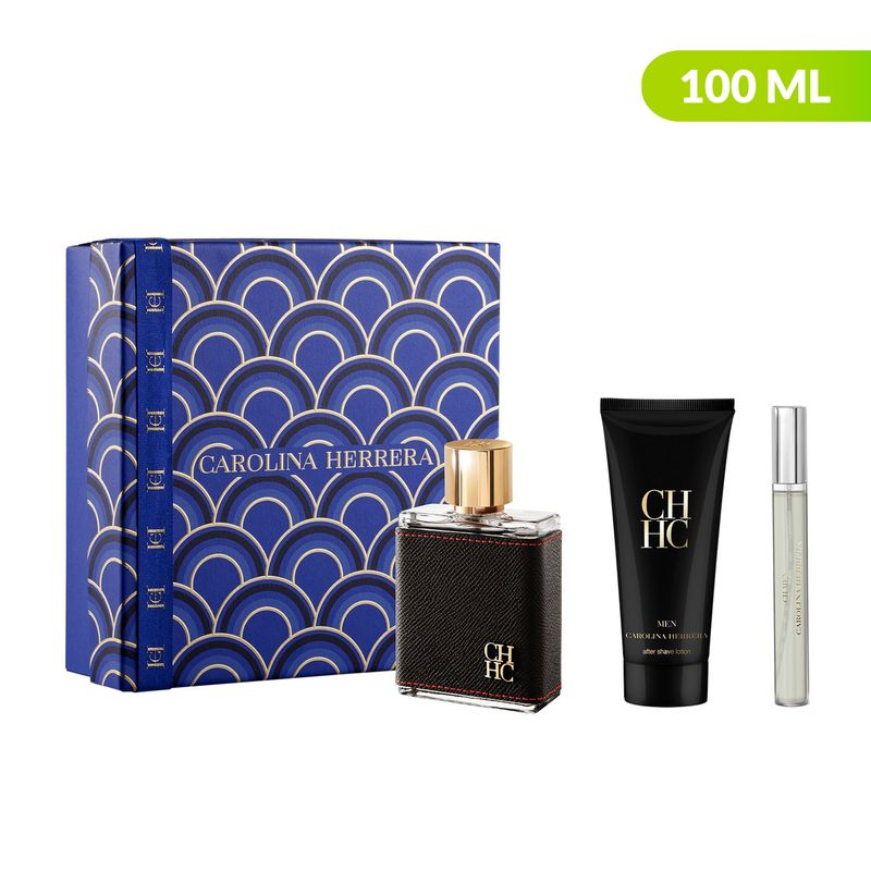 CAROLINA HERRERA - Set de Perfume Hombre Carolina Herrera Incluye: Perfume 100 ml + After Shave + Travel Size