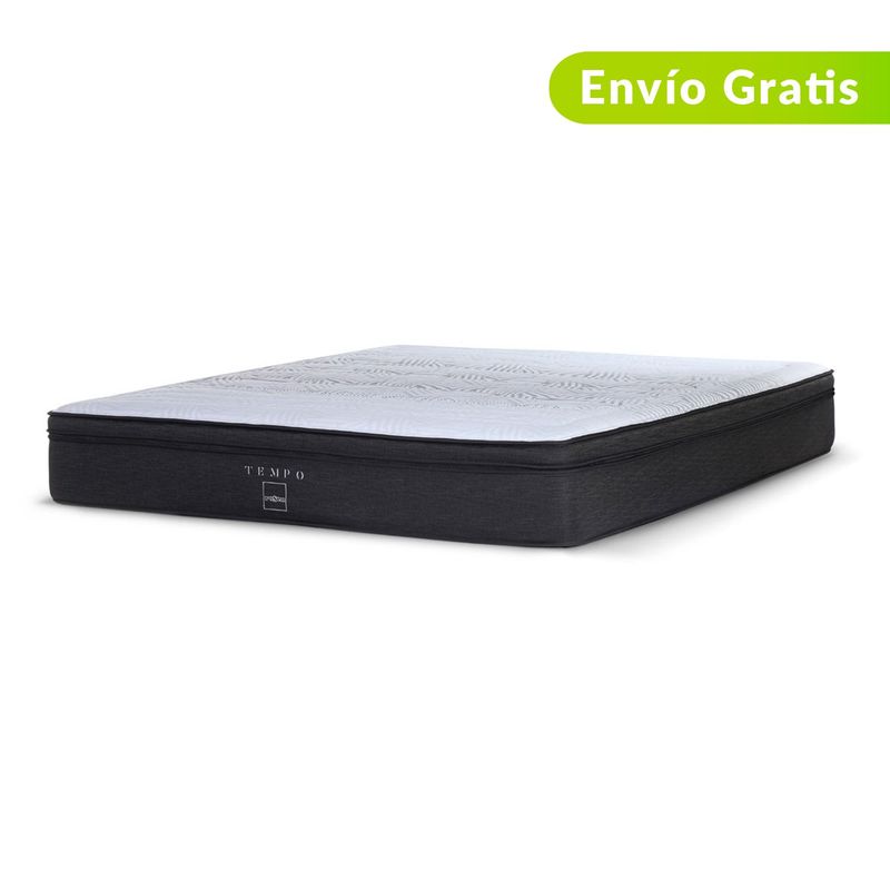 COLCHONES ROSEN - Colchón Doble Firme Ortopédico con Pillow Resortado Tempo 140 x 190 cm Colchones Rosen - 0% Interés a 3, 6 o 12 Cuotas Pagando con tu CMR Banco Falabella