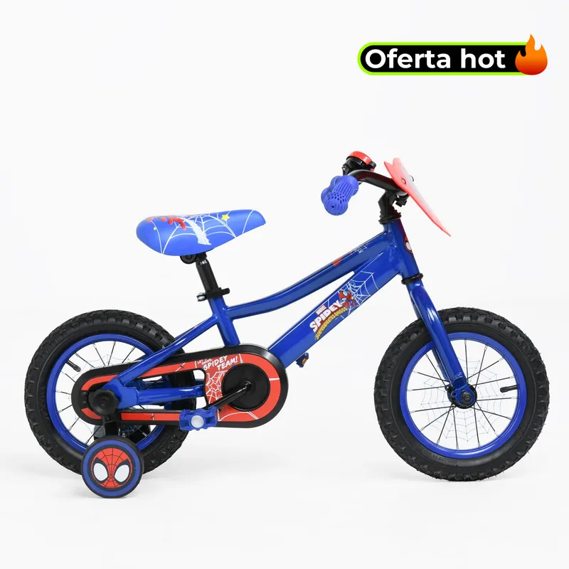 DISNEY - Bicicleta para niños Rin 12 Disney Spidey