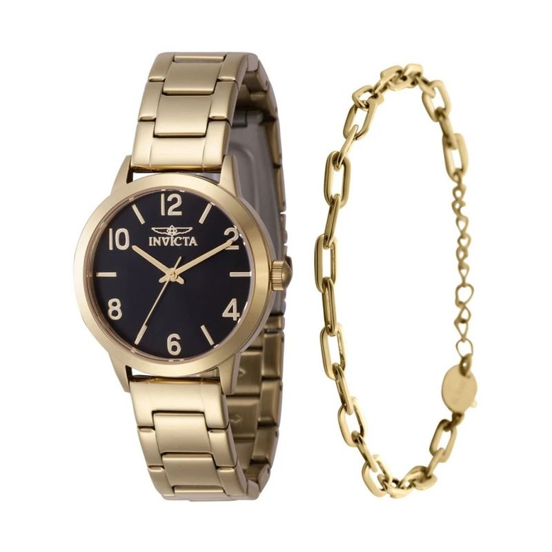 INVICTA - Reloj Invicta para Mujer Wildflower  . Reloj Análogo Acero inoxidable Dorado