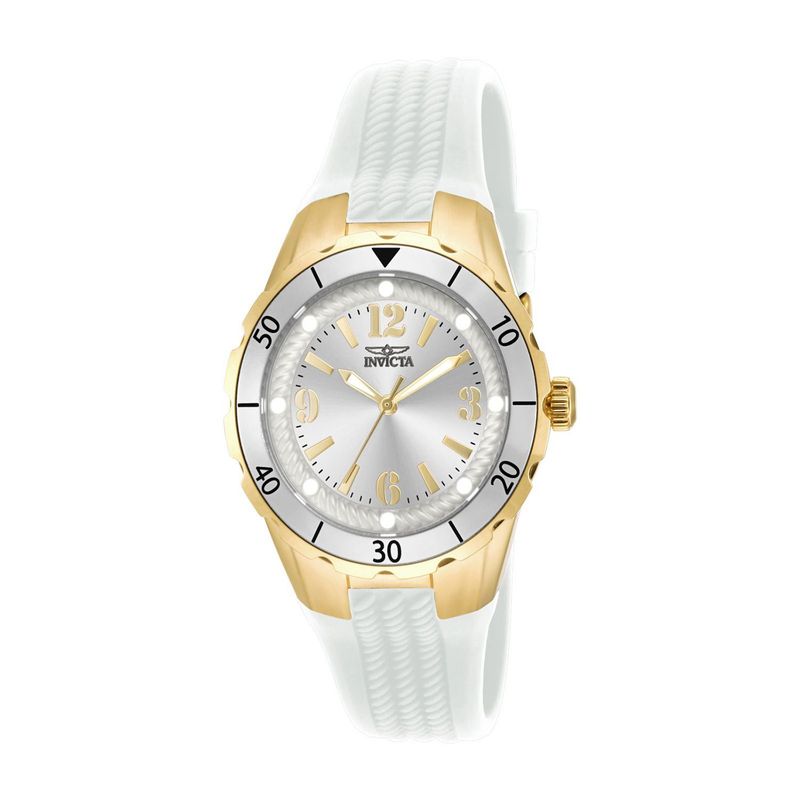 INVICTA - Reloj Invicta para Mujer Angel . Reloj Análogo Silicona Blanco