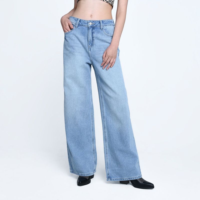 DENIMLAB - Jean Wide leg Mujer Tiro alto Denimlab