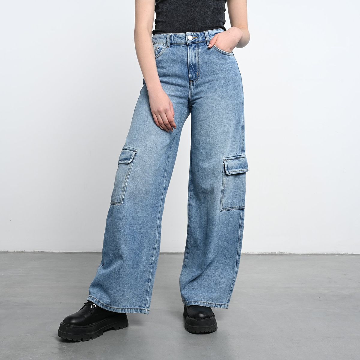 DENIMLAB - Jean Wide Leg Mujer Tiro alto Denimlab