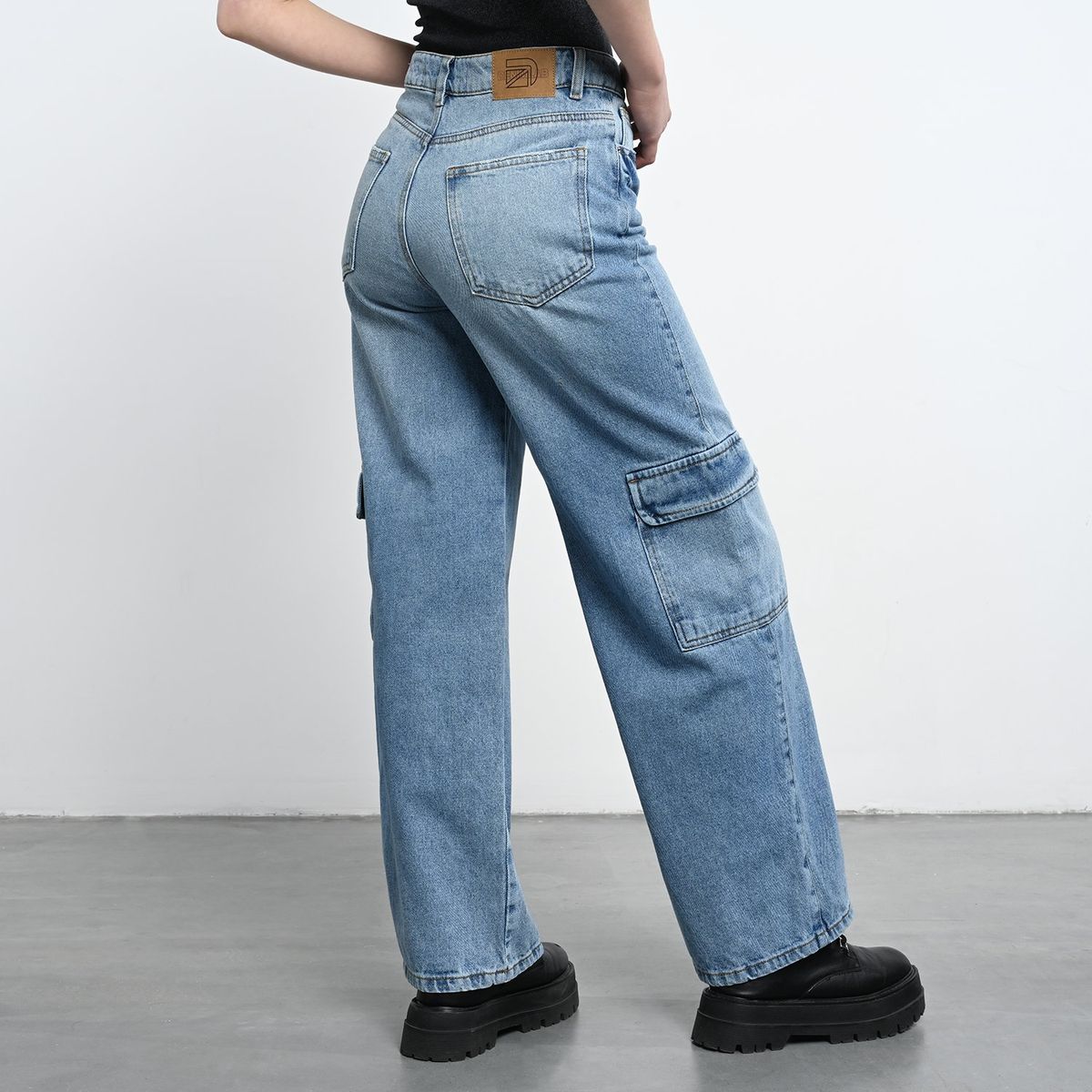 DENIMLAB - Jean Wide Leg Mujer Tiro alto Denimlab