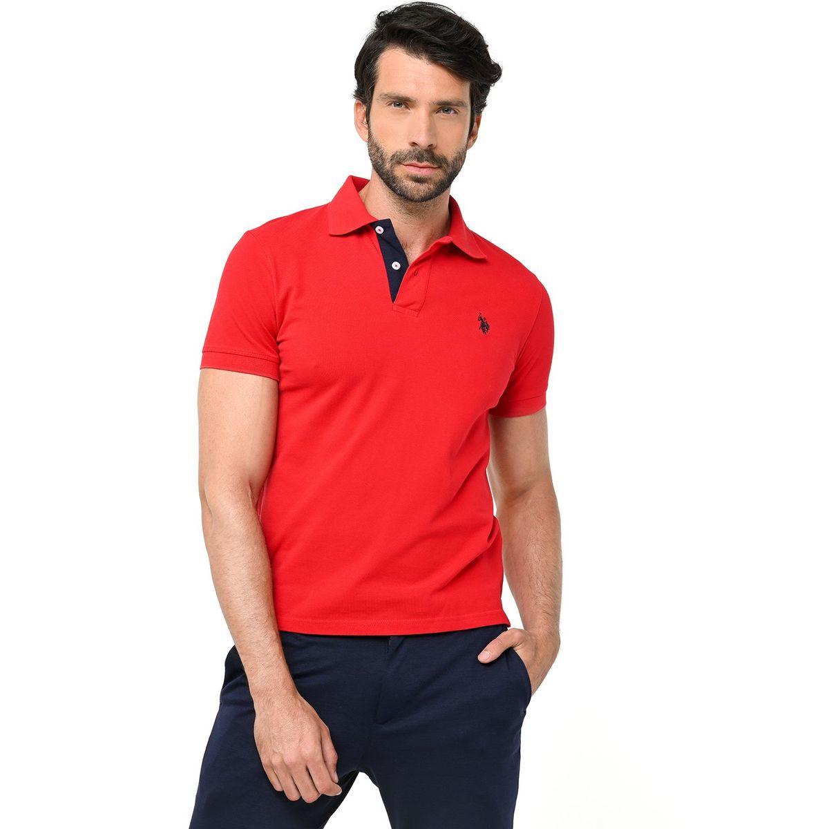 US POLO ASSN - Camiseta polo Hombre Slim US Polo ASSN