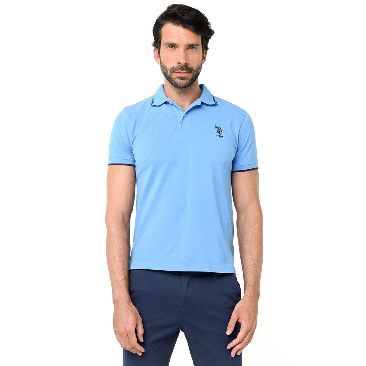 US POLO ASSN - Camiseta polo Hombre Slim US Polo ASSN
