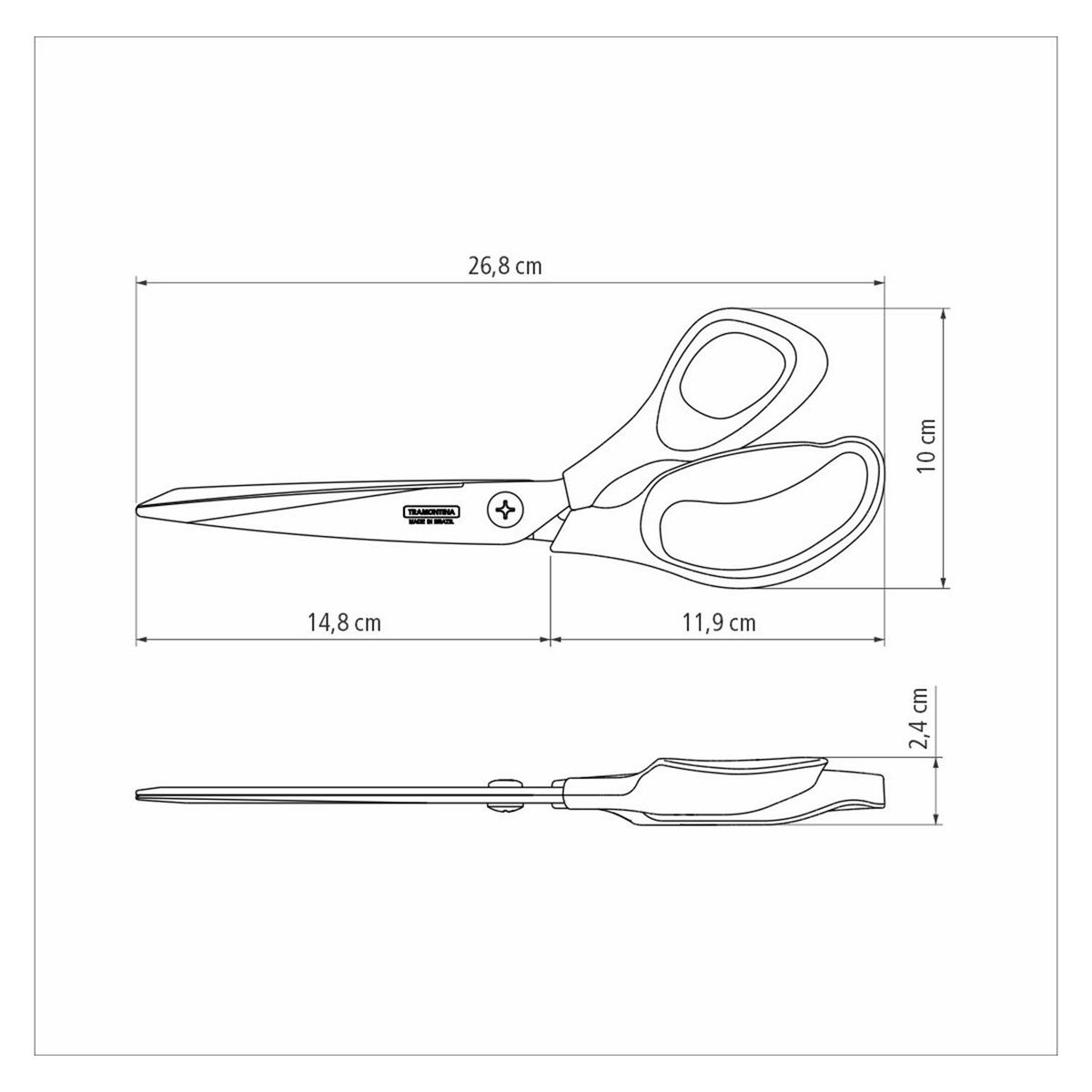 TRAMONTINA - Tijera de cocina Acero inoxidable 
