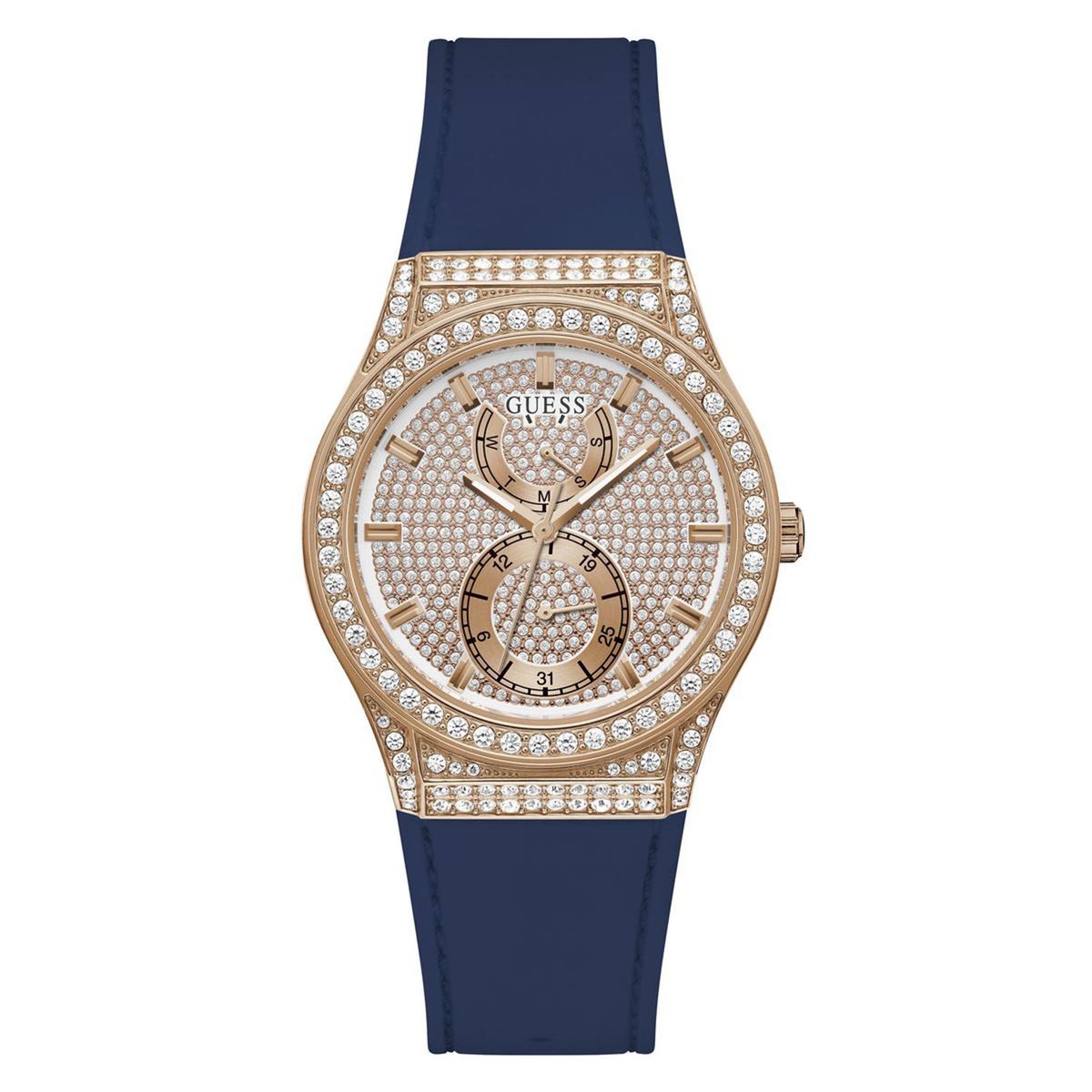 GUESS - Reloj Guess Mujer PRINCESS. Reloj Silicona Azul GW0439L4