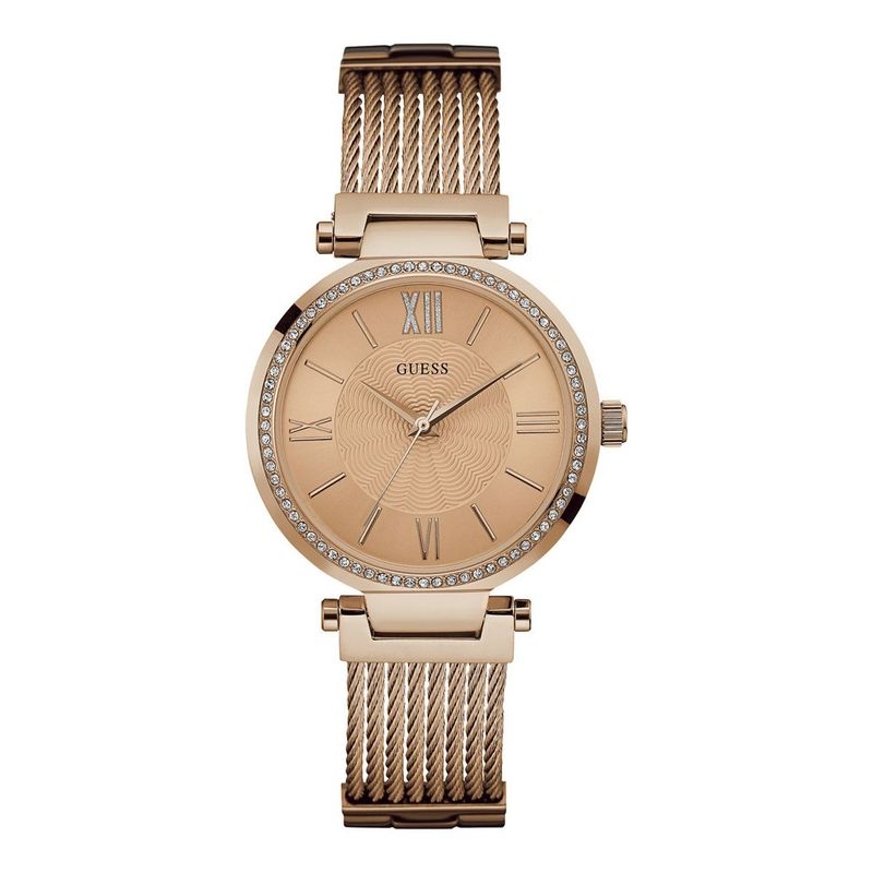 GUESS - Reloj Guess Mujer SOHO. Reloj Acero Inoxidable Oro Rosa W0638L4