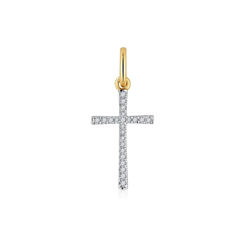TOUS - Dije cruz de oro y diamantes Basics