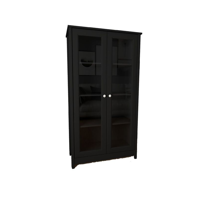 BERTOLINI - Mueble Vitrina Moderno en Melamina 146 x 80 x 35 cm Bertolini