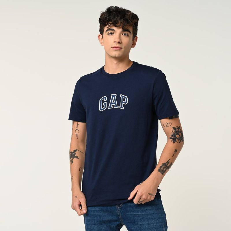 GAP - Camiseta Hombre Manga corta Con Logo de Algodón GAP