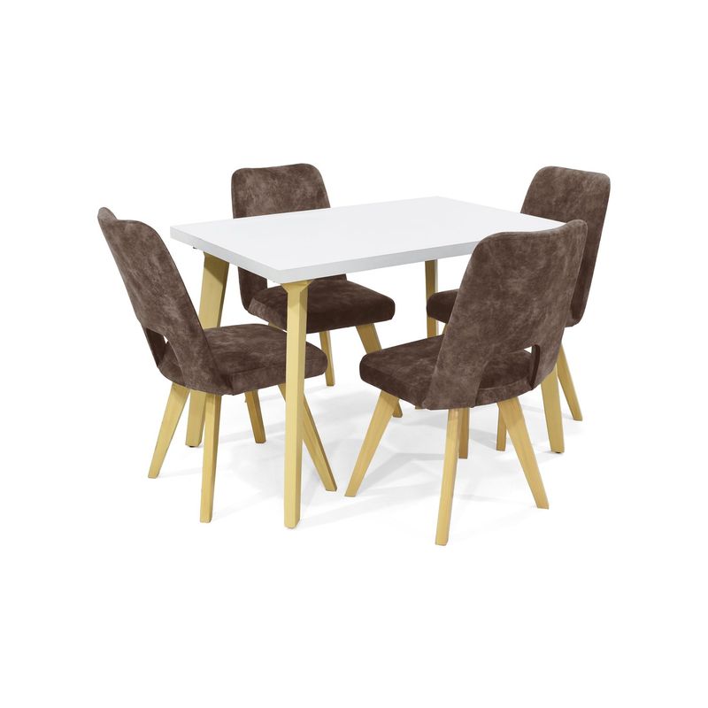 MICA - Juego de comedor MOSCU LEIDEN 4 Puestos.