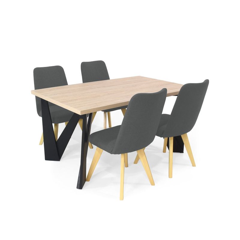 MICA - Juego de comedor BAKAR EVERE 4 Puestos.