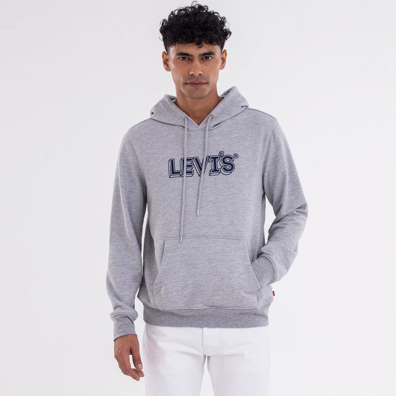 LEVIS - Hoodie Hombre con Logo de Algodón Levis