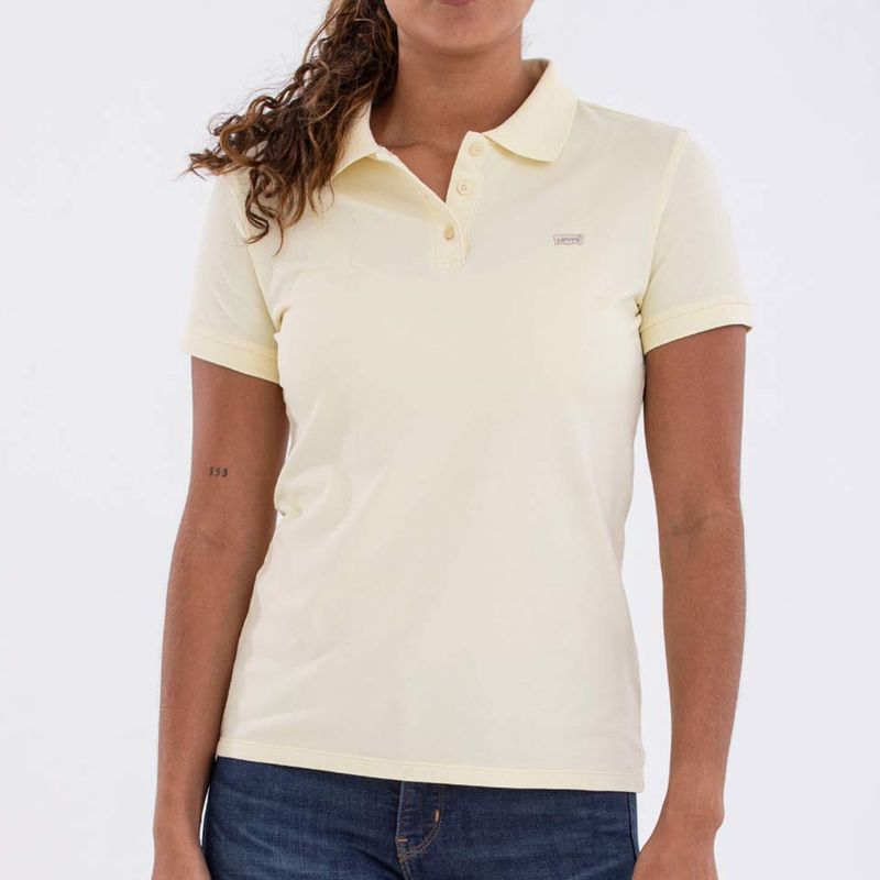 LEVIS - Camiseta polo Mujer con Logo Manga corta de Algodón Levis