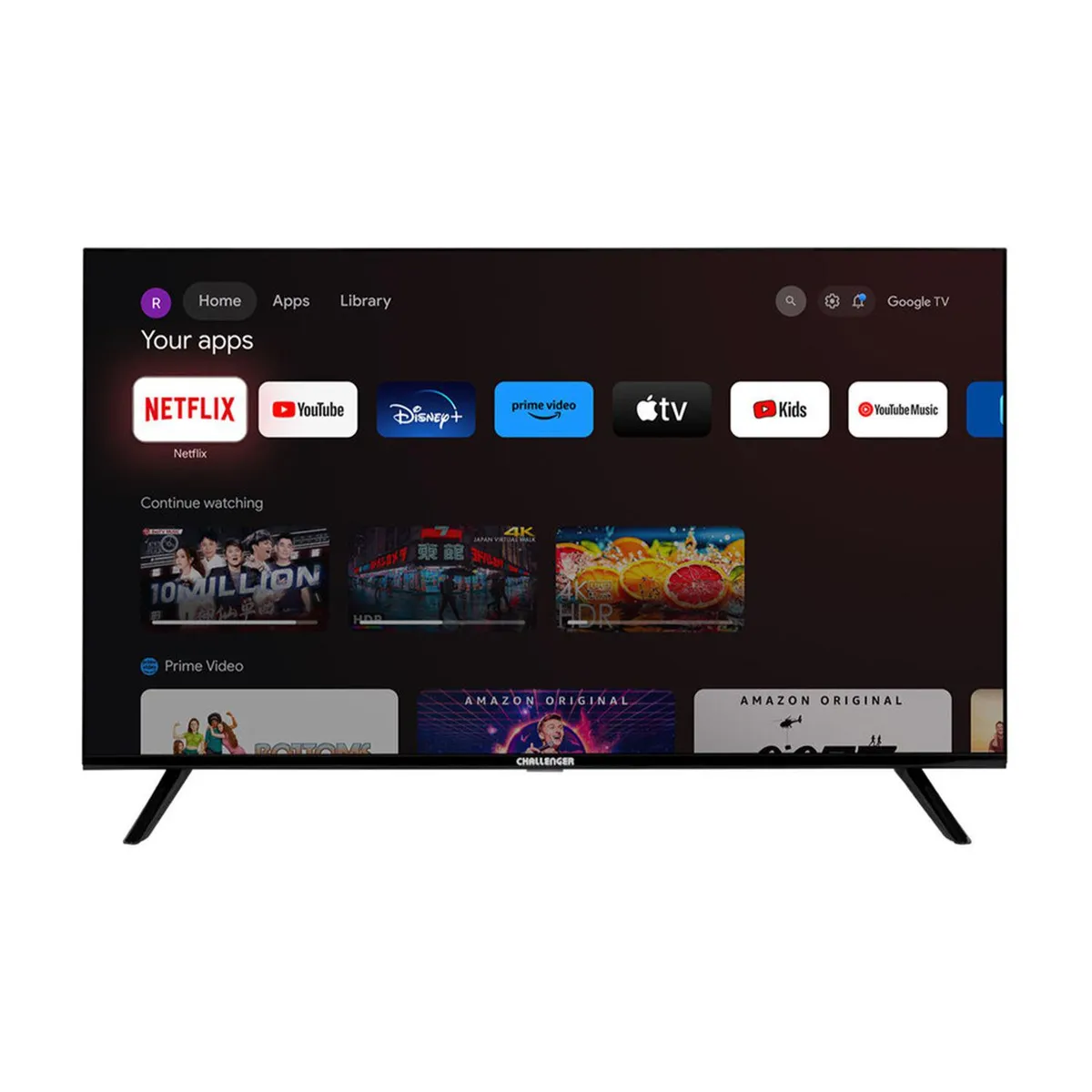 CHALLENGER - Televisor Challenger | 40 Pulgadas LED | GOOGLE TV T2 