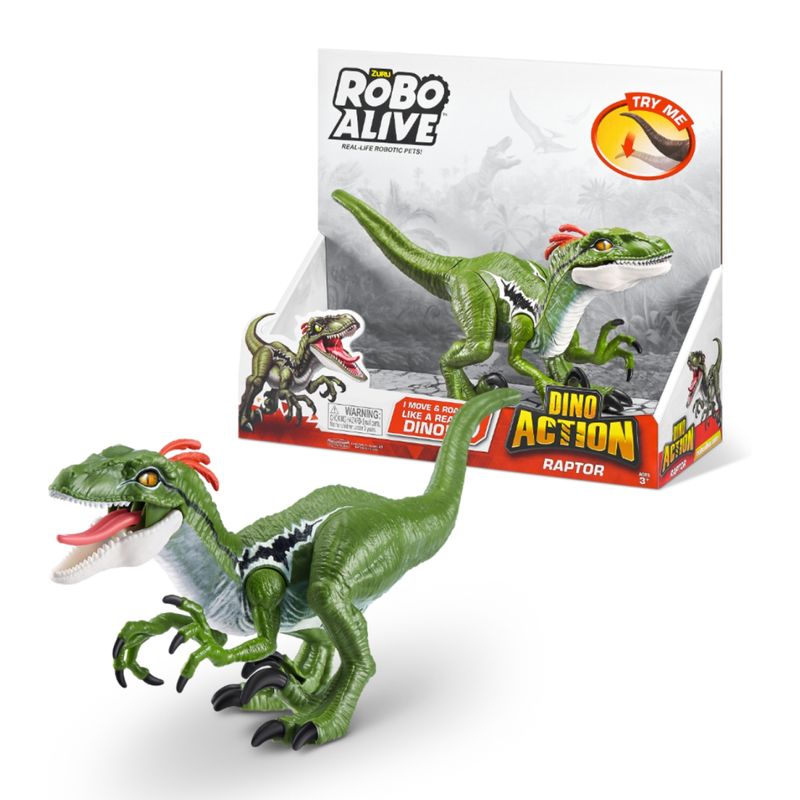  - Figura Dinosaurio Raptor Robo Alive