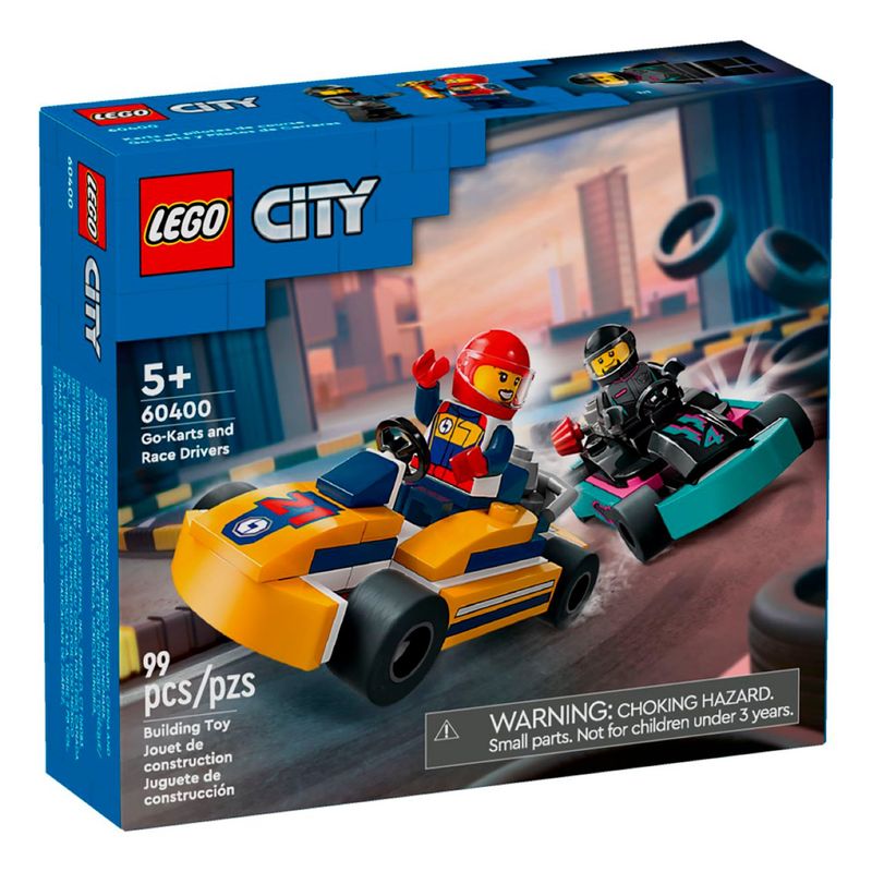 LEGO - Set de Lego KARTS Y PILOTOS DE CARRERAS por 140 Piezas para mayores 5 años