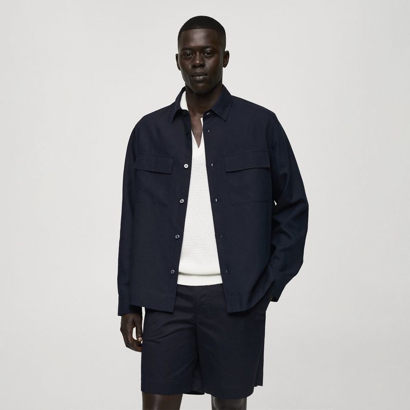 MANGO - Sobrecamisa Hombre MANGO