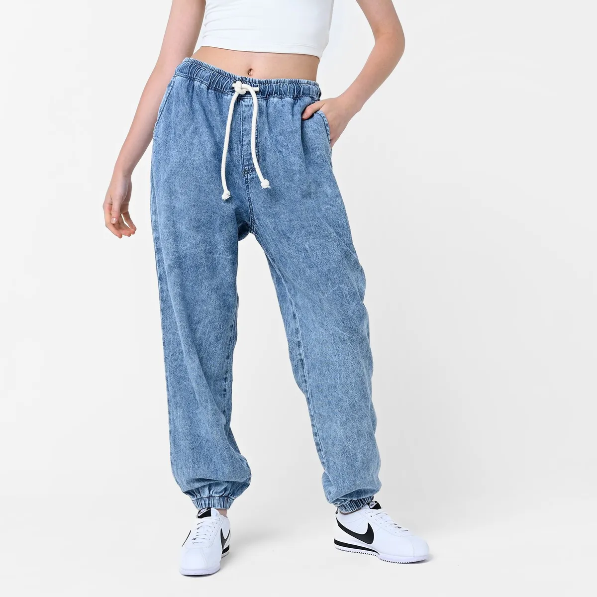 DENIMLAB - Jean Jogger Mujer Tiro medio Denimlab
