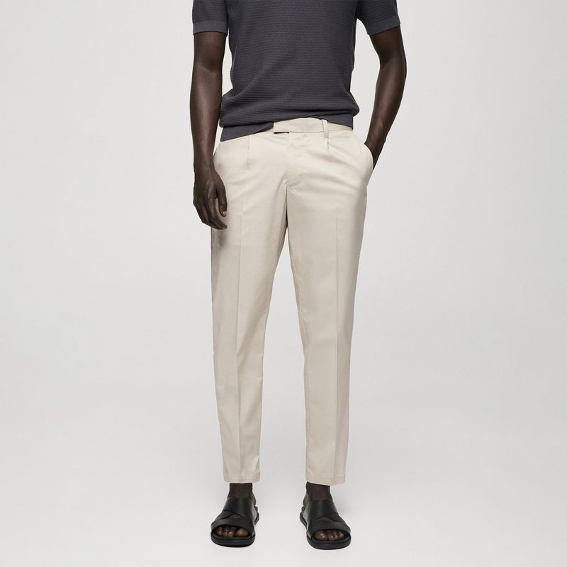 MANGO - Pantalón Chino Hombre Slim de Algodón MANGO