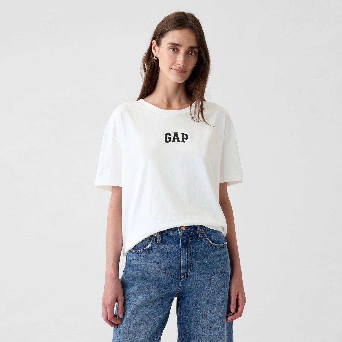 GAP - Blusa Manga Corta Casual Con Estampado Para Mujer Algodón Gap