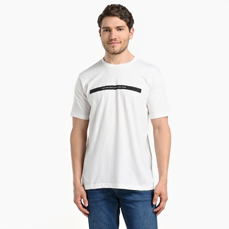 BEARCLIFF - Camiseta Hombre Manga corta con Estampado de Algodón Bearcliff
