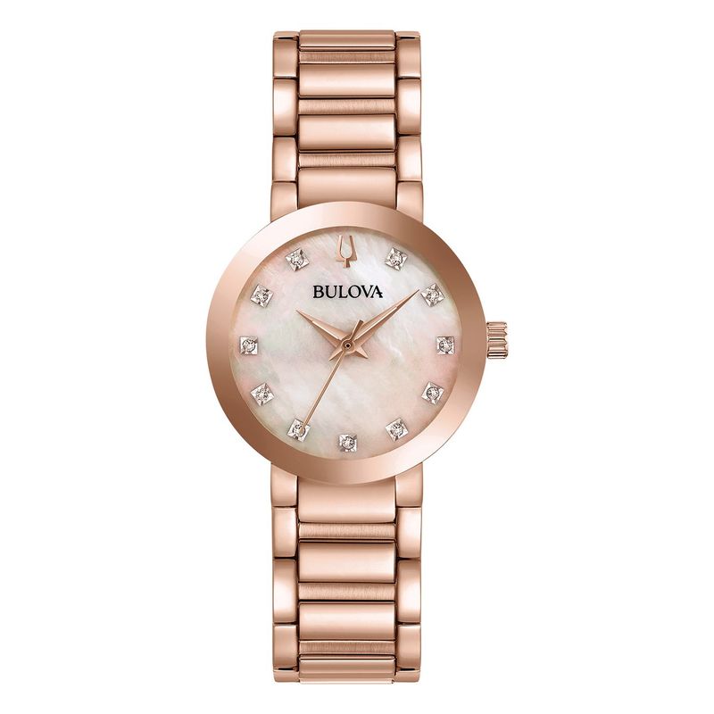 BULOVA - Reloj Bulova Mujer Ctaloga. Reloj Acero inoxidable Oro Reosa 97P132