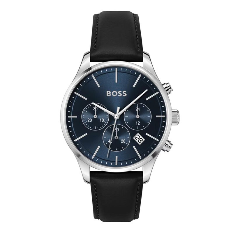 HUGO BOSS - Reloj Hugo Boss para Hombre Avery . Reloj Análogo Cuero Negro