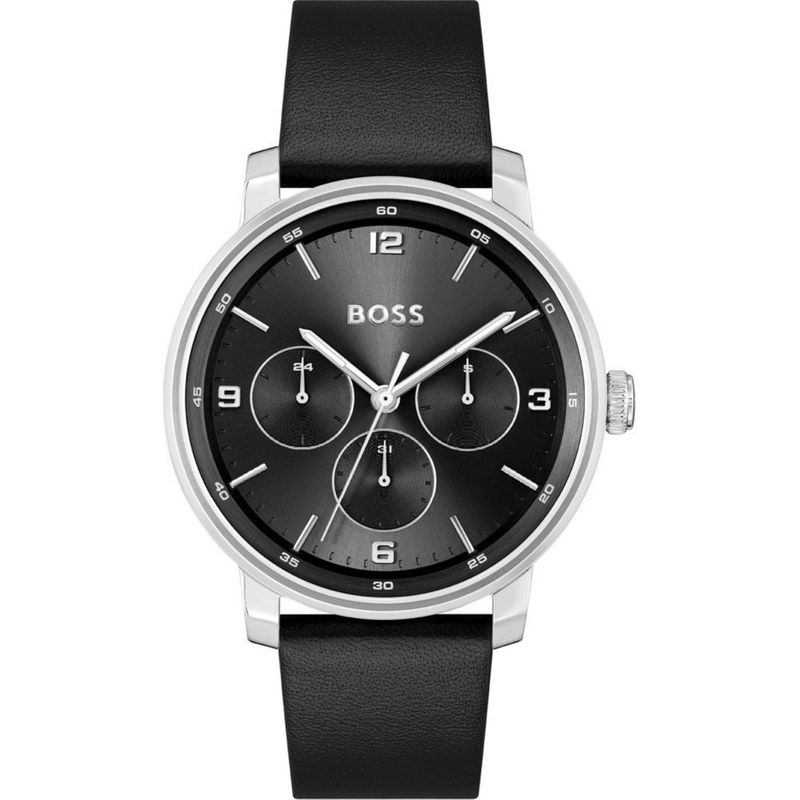 HUGO BOSS - Reloj Hugo Boss para Hombre Contender . Reloj Análogo Cuero Negro