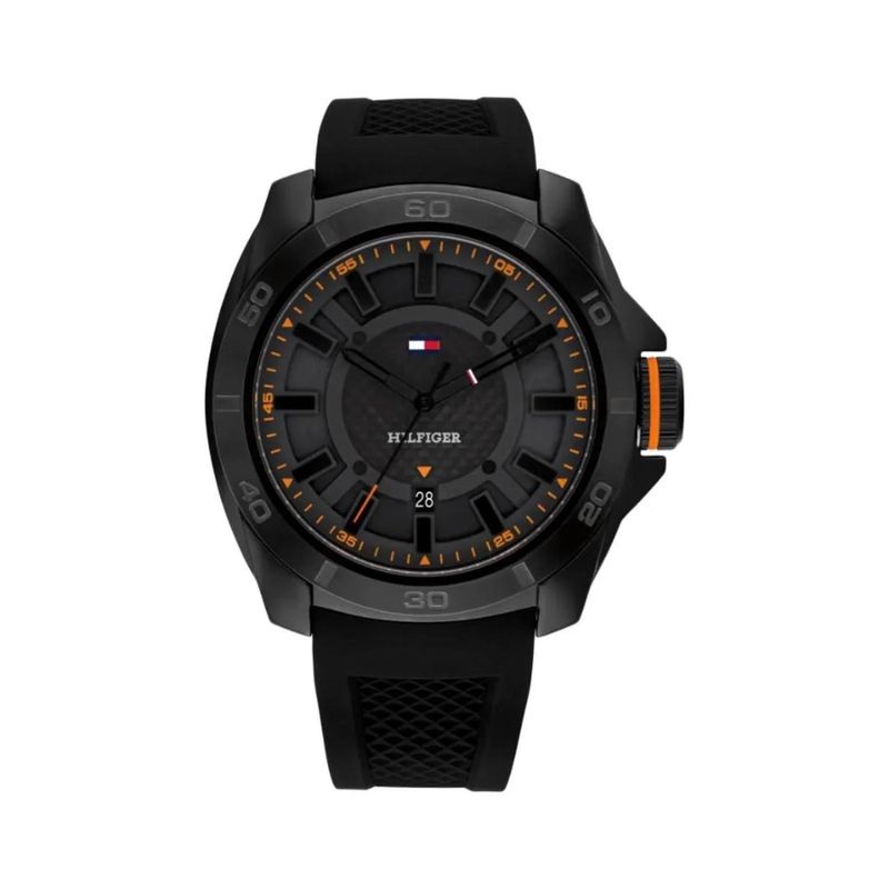 TOMMY HILFIGER - Reloj Tommy Hilfiger para Hombre 1792137 . Reloj Análogo Silicona Negro