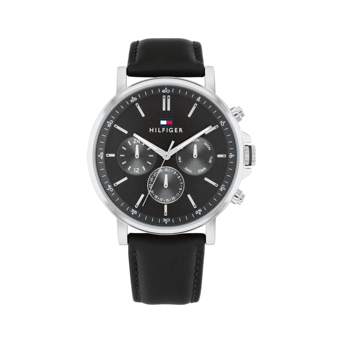TOMMY HILFIGER - Reloj Tommy Hilfiger para Hombre 1710586 . Reloj Análogo Cuero Negro
