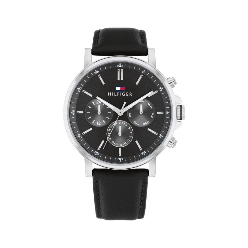 TOMMY HILFIGER - Reloj Tommy Hilfiger para Hombre 1710586 . Reloj Análogo Cuero Negro
