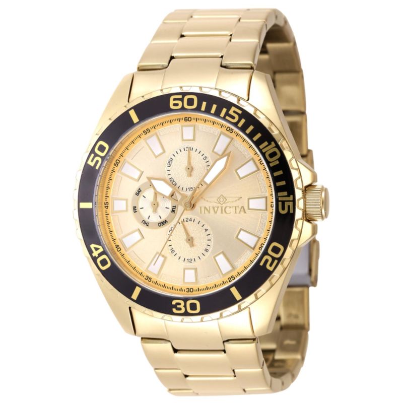 INVICTA - Reloj Invicta para Hombre Pro Diver . Reloj Análogo Acero inoxidable Dorado