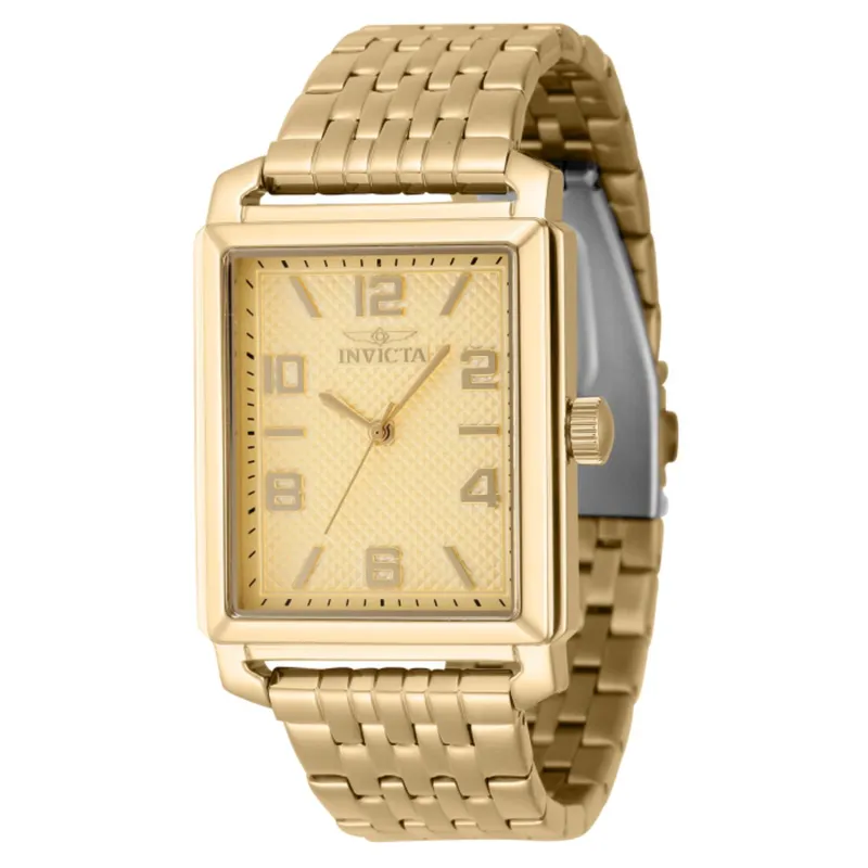 INVICTA - Reloj Invicta para Hombre Vintage . Reloj Análogo Acero inoxidable Dorado