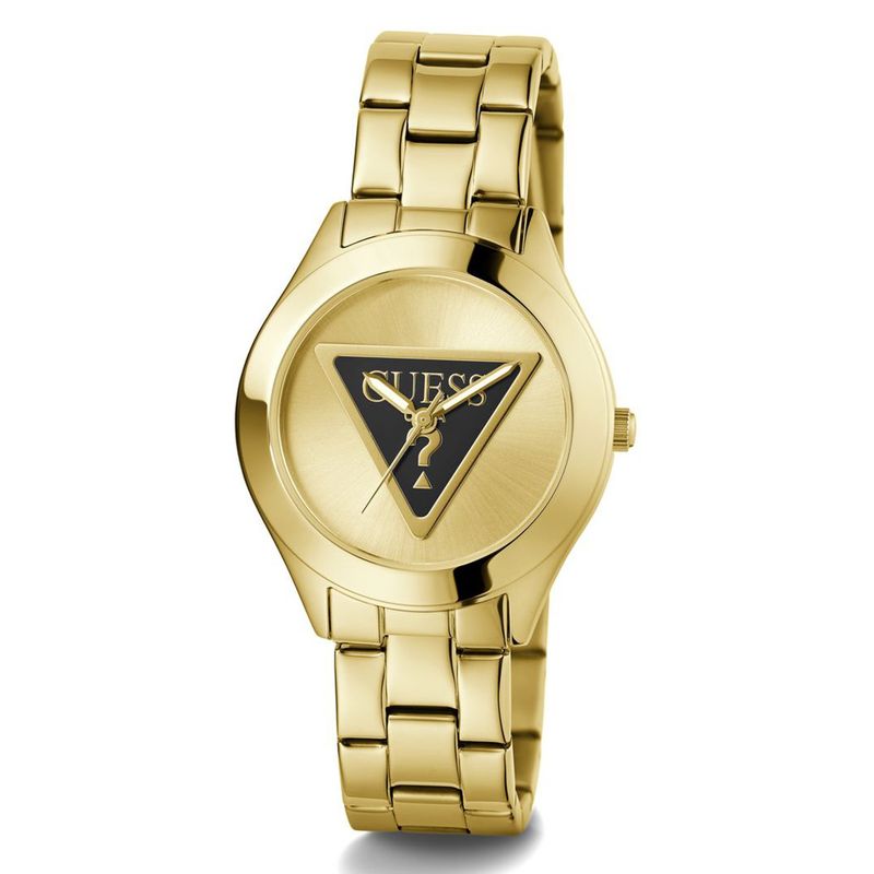 GUESS - Reloj Guess Mujer TRI PLAQUE. Reloj Acero inoxidable Dorado GW0675L2