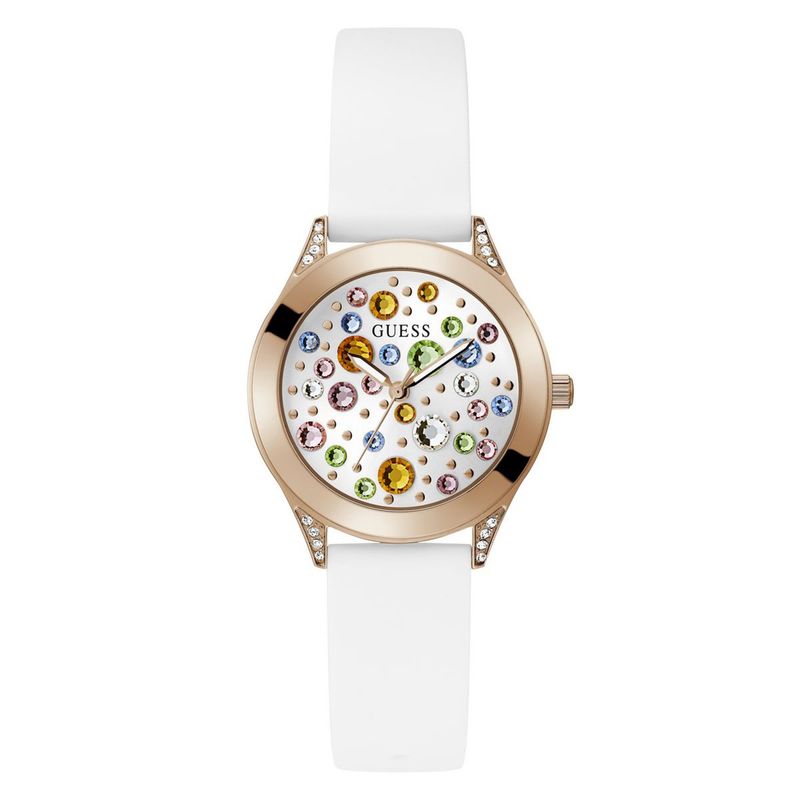 GUESS - Reloj Guess Mujer MINI WONDERLUST. Reloj Silicona Blanco GW0678L4