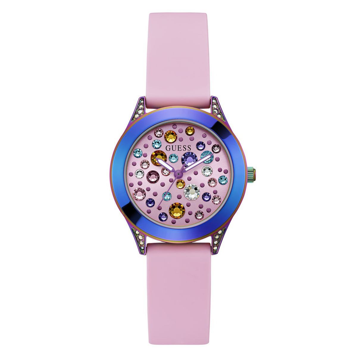 GUESS - Reloj Guess Mujer MINI WONDERLUST. Reloj Silicona Rosado GW0678L3