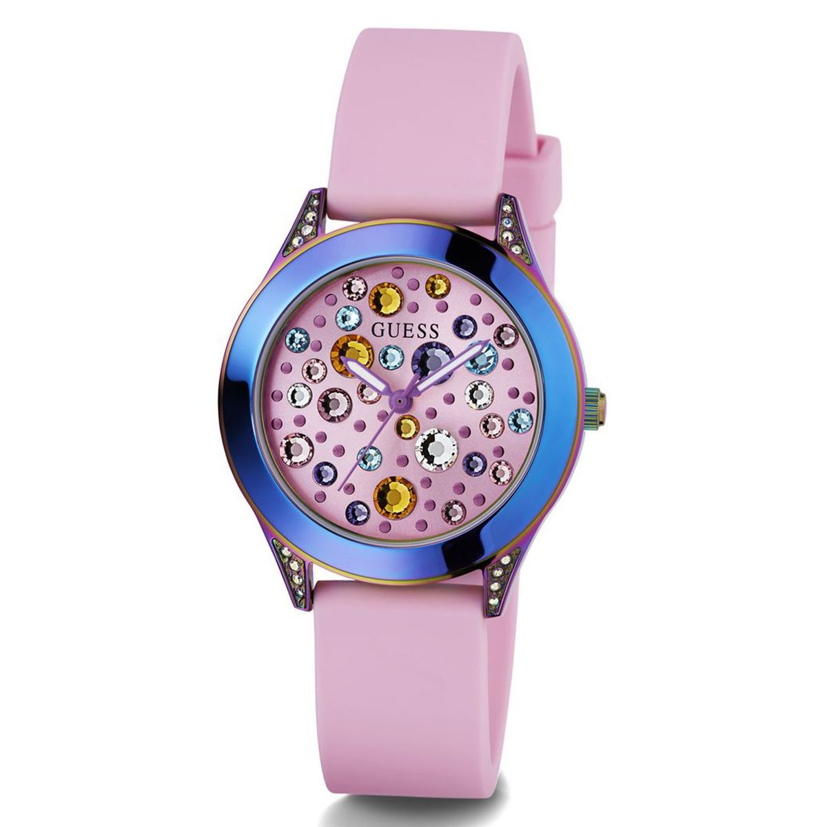 GUESS - Reloj Guess Mujer MINI WONDERLUST. Reloj Silicona Rosado GW0678L3