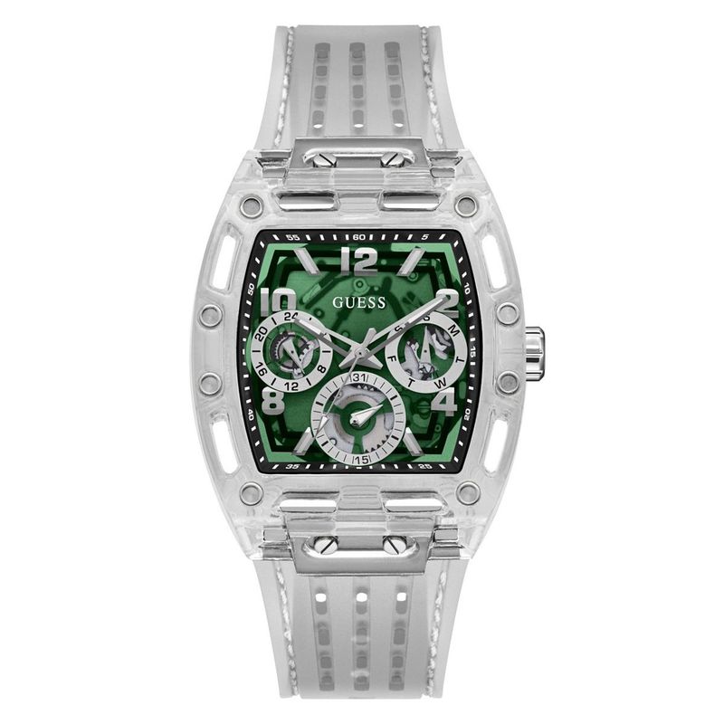 GUESS - Reloj Guess Hombre PHOENIX. Reloj Silicona Blanco GW0499G8