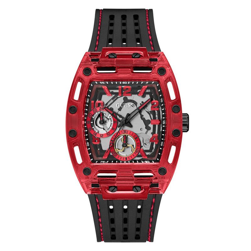 GUESS - Reloj Guess Hombre PHOENIX. Reloj Silicona Negro GW0499G4