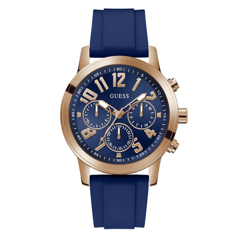 GUESS - Reloj Guess Hombre PARKER. Reloj Silicona Azul GW0708G3