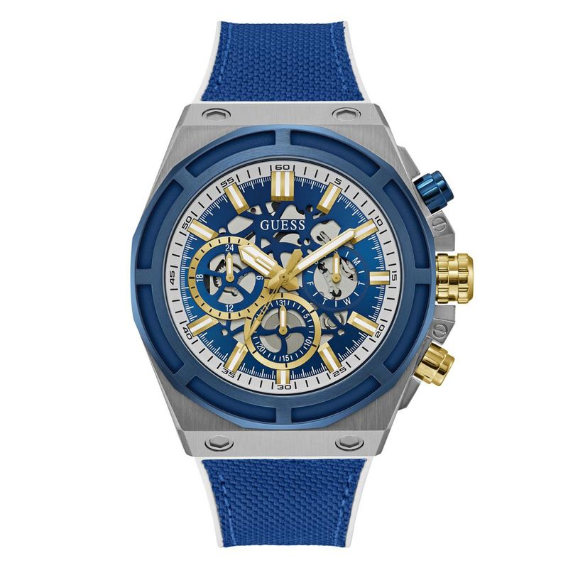 GUESS - Reloj Guess Hombre MASTERPIECE. Reloj Azul GW0713G1