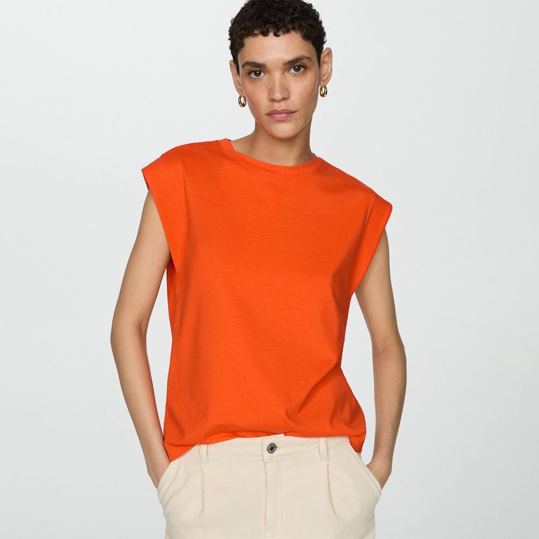 Camiseta Mujer Manga corta de Algodón MANGO MANGO | falabella.com
