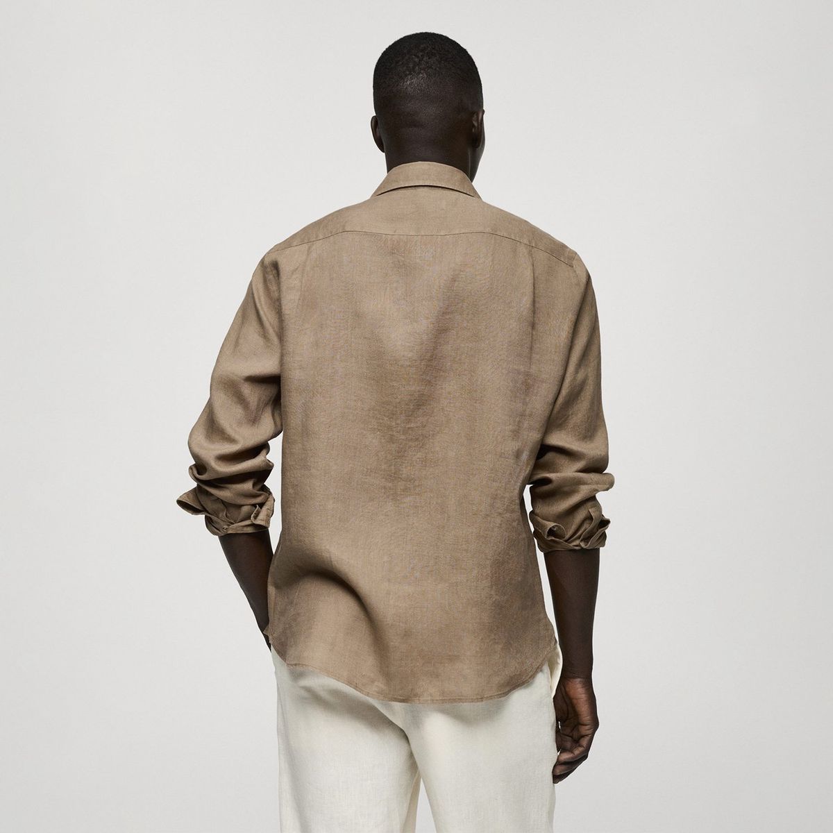 MANGO - Camisa Hombre Manga larga de Lino MANGO