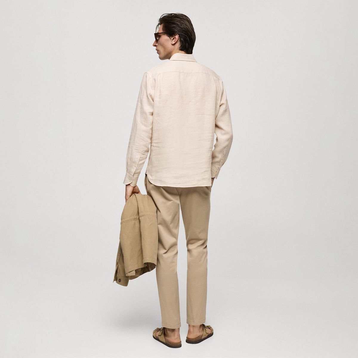 MANGO - Camisa Hombre Manga larga de Lino MANGO