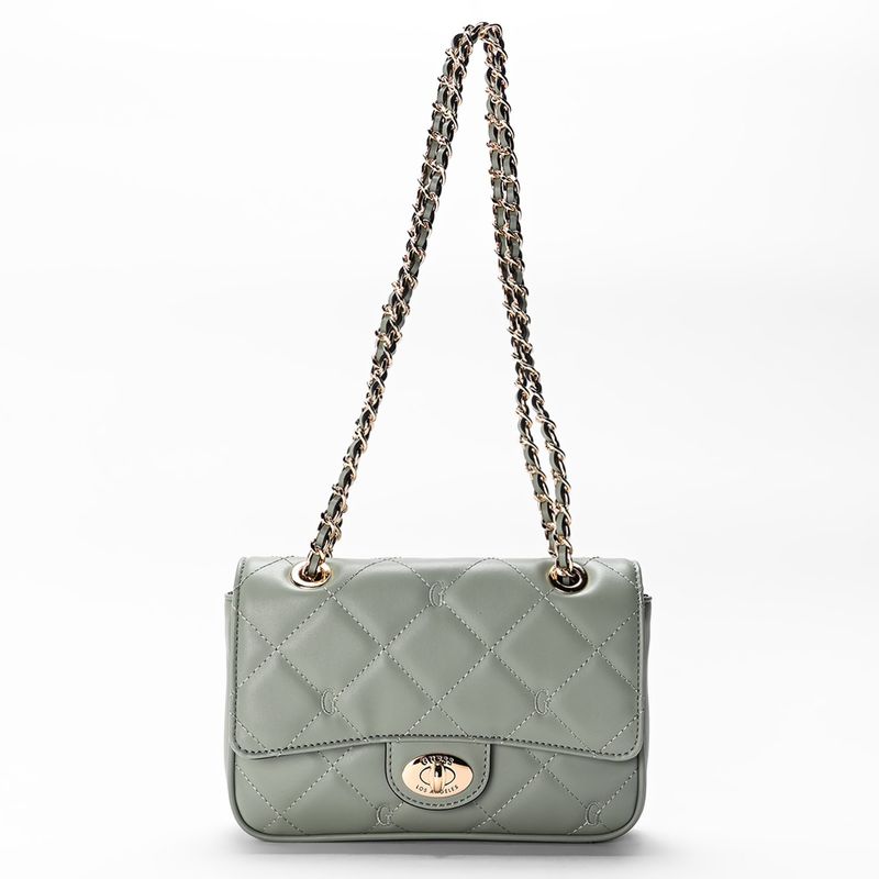 GUESS - Bolso Guess Mujer Greenberry Mini Crossbody Flap