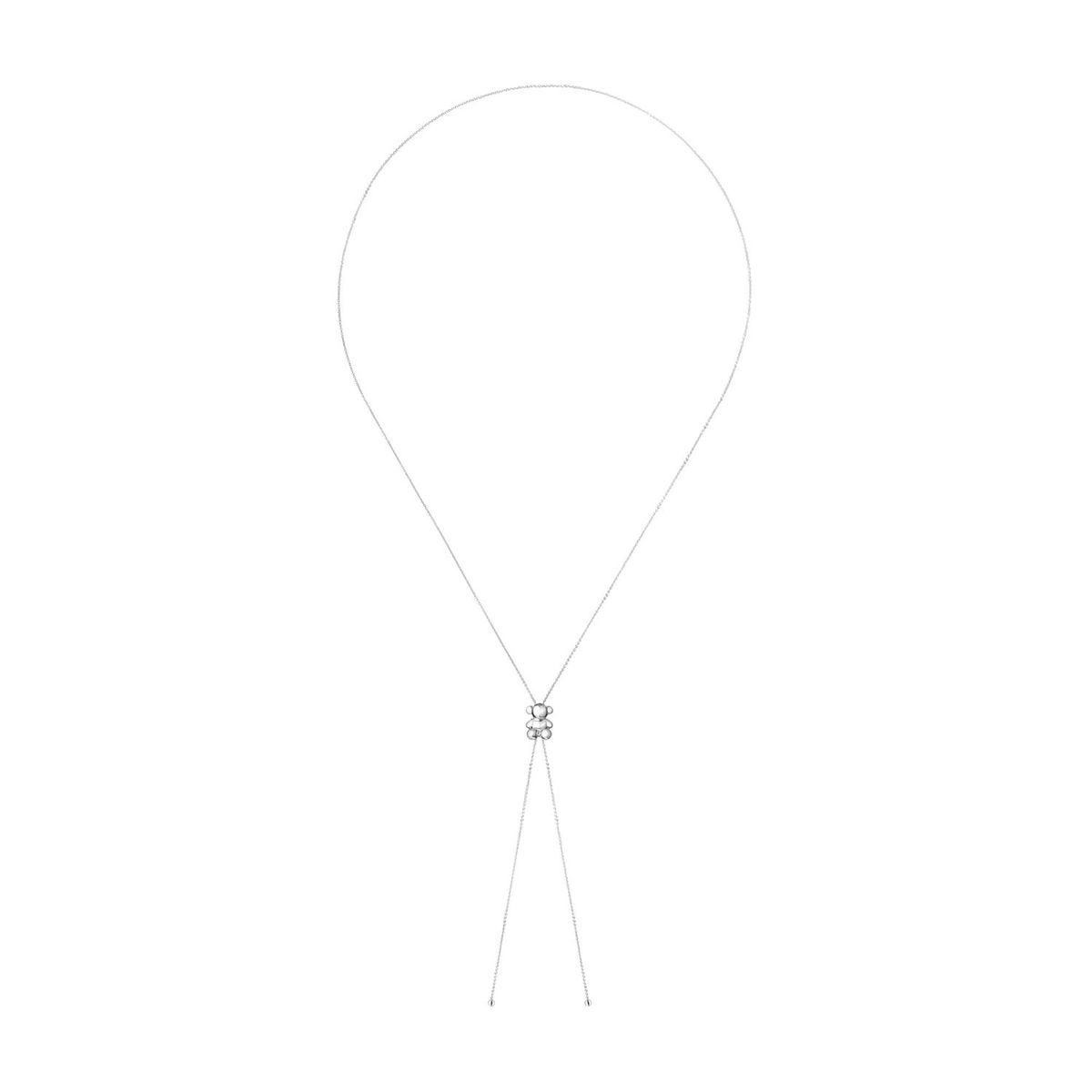 TOUS - Collar largo de plata y motivo oso Bold Bear